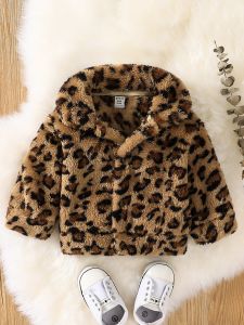 Baby Leopard Print Flannel Jacket