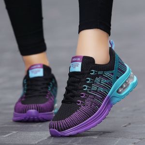 2023 New Air Cushion Running Shoes For Women, Spring/autumn Casual Breathable Mesh Sneakers For Travel