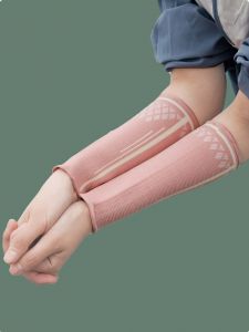 1 Pair Volleyball Arm Sleeves And Wristbands, Sports Elbow Protection For Volleyball