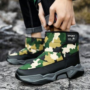 New Men's Shoes Autumn/winter Plus Velvet Warm, Anti-slip, Wear-resistant, Thick-soled, Waterproof, Camping, Hiking, Snow Boots