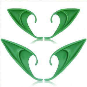 2 Pairs(4pcs) Elf Ears Cosplay Accessories For Fairy, Pixie, Anime Character Costume Party, Masquerade
