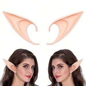 Fantasy Elf Ear Cosplay Costume Party Accessories - Soft Pointed Anime Dress Up, Suitable For Halloween & Christmas Party