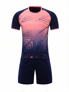 Customized Children's Soccer Training Kit, Short Sleeve Soccer Jersey And Shorts Set For Boys And Girls