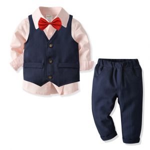 Dress suit formal gentleman's vest shirt and trousers