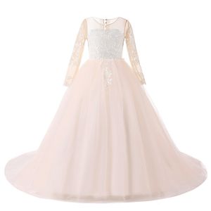 Princess dress flower child evening dress piano performance wedding dress Peng Peng skirt